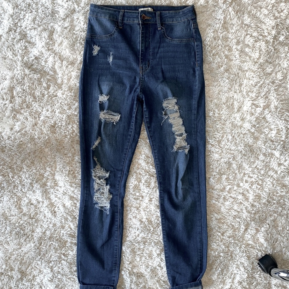 Forever 21 High-Rise Skinny Jeans